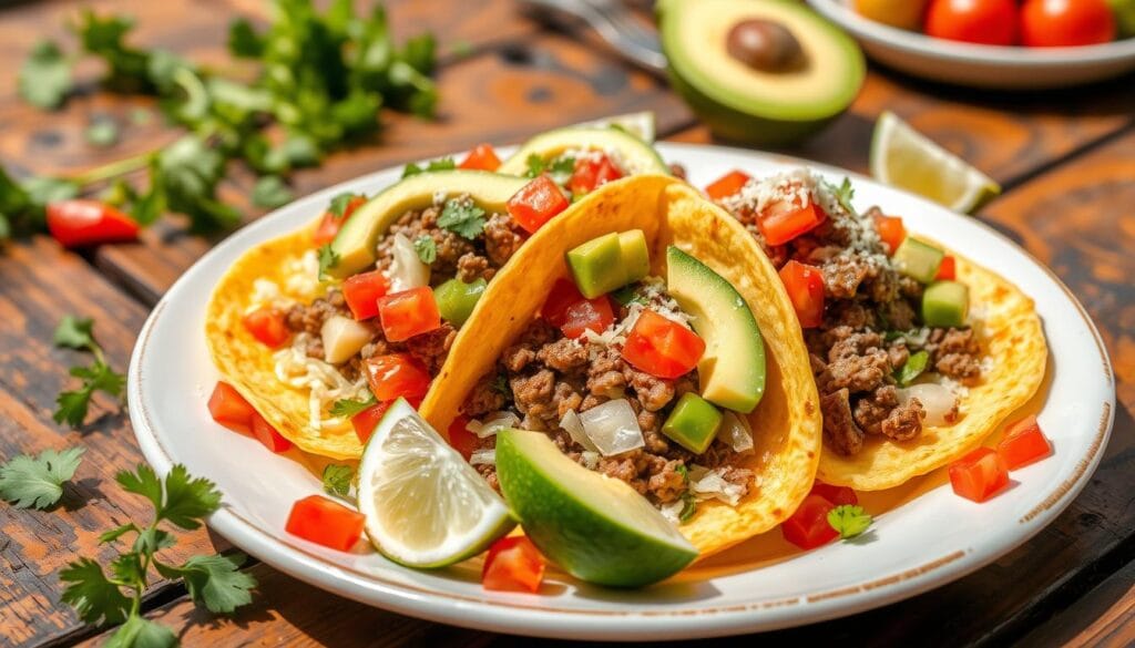 Beef tostadas