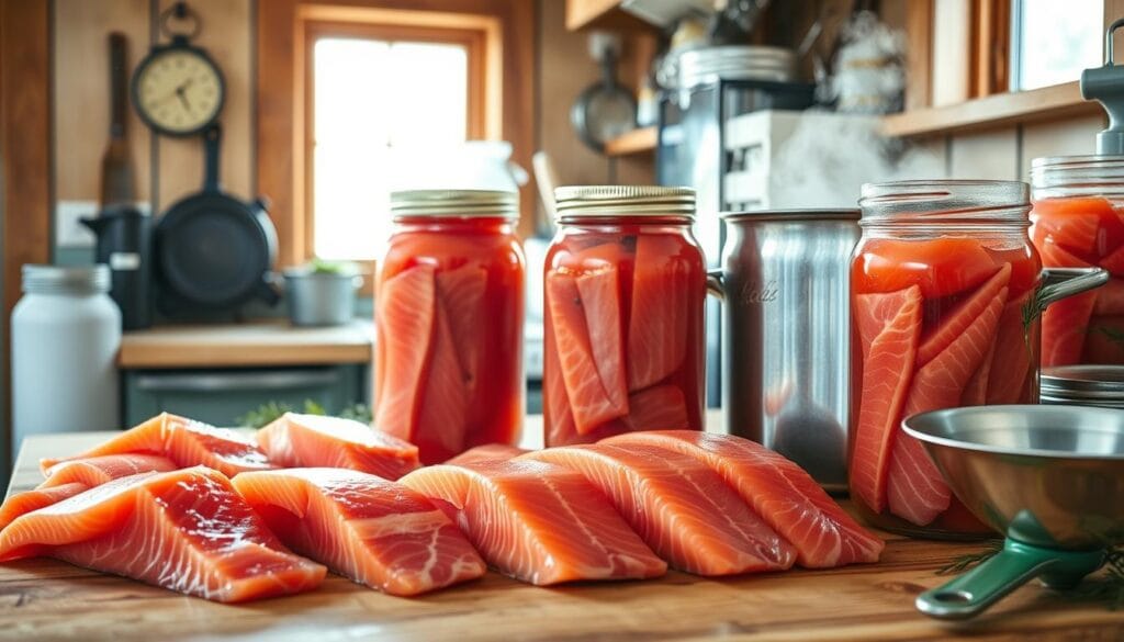 Canning process,red vs pink canned salmon,salmon color differences,canned salmon varieties,wild caught vs farmed salmon,affordable protein sources