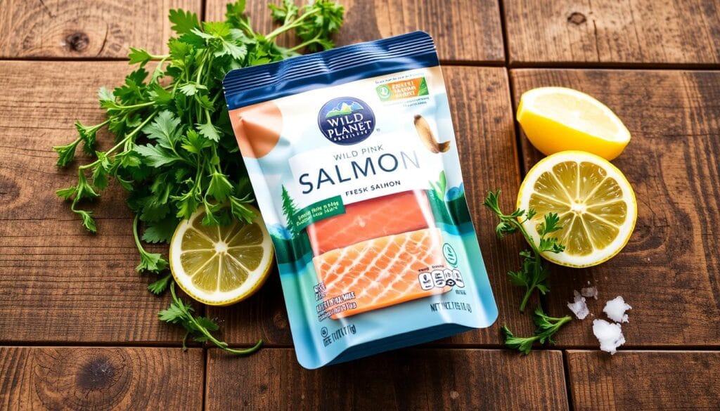 salmon pouch,protein-rich seafood, low-mercury fish