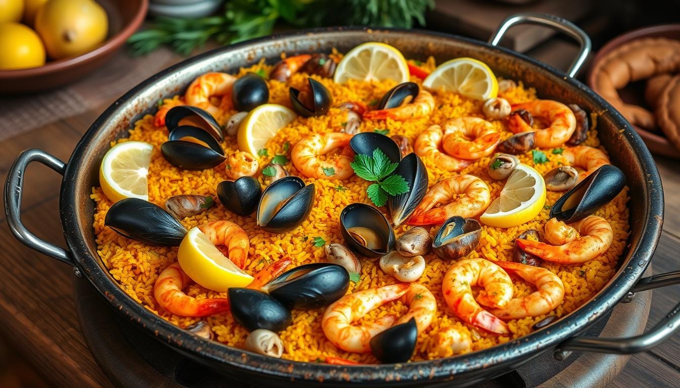 Classic Seafood Paella recipe