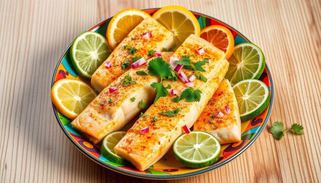 citrus-marinated fish,fresh seafood dishes