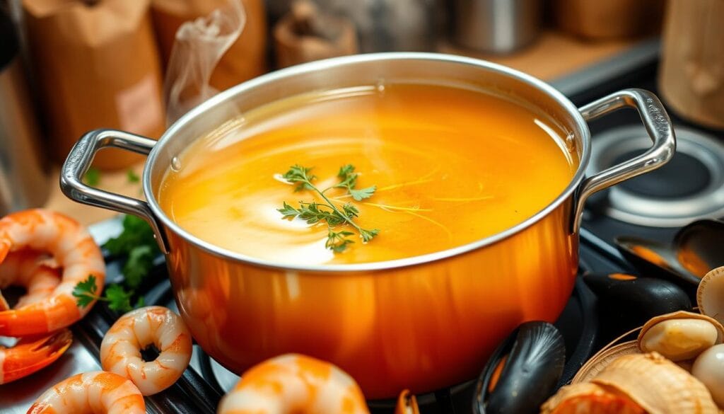 saffron broth