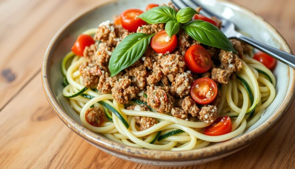 zucchini noodle recipes,low-carb turkey dishes