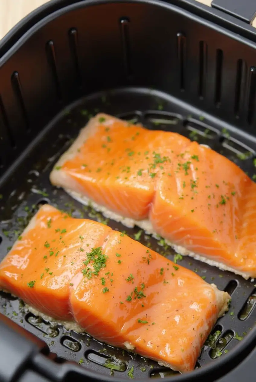 air fryer frozen salmon