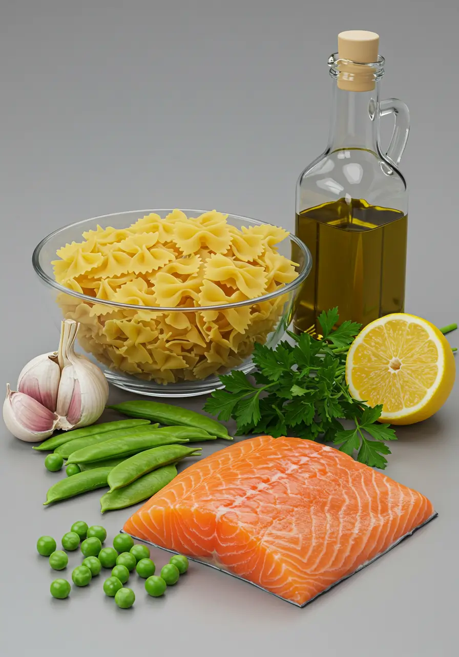 Pasta with Salmon & Peas