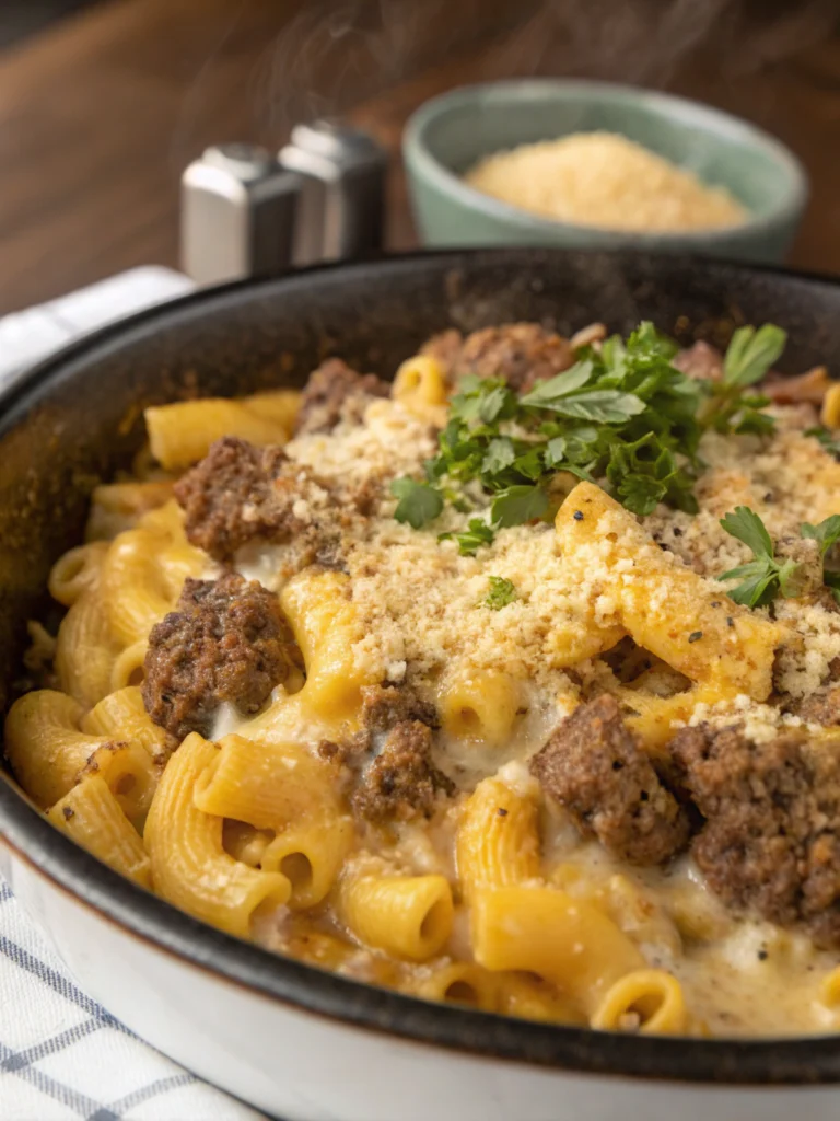 Cheese and Hamburger Macaroni