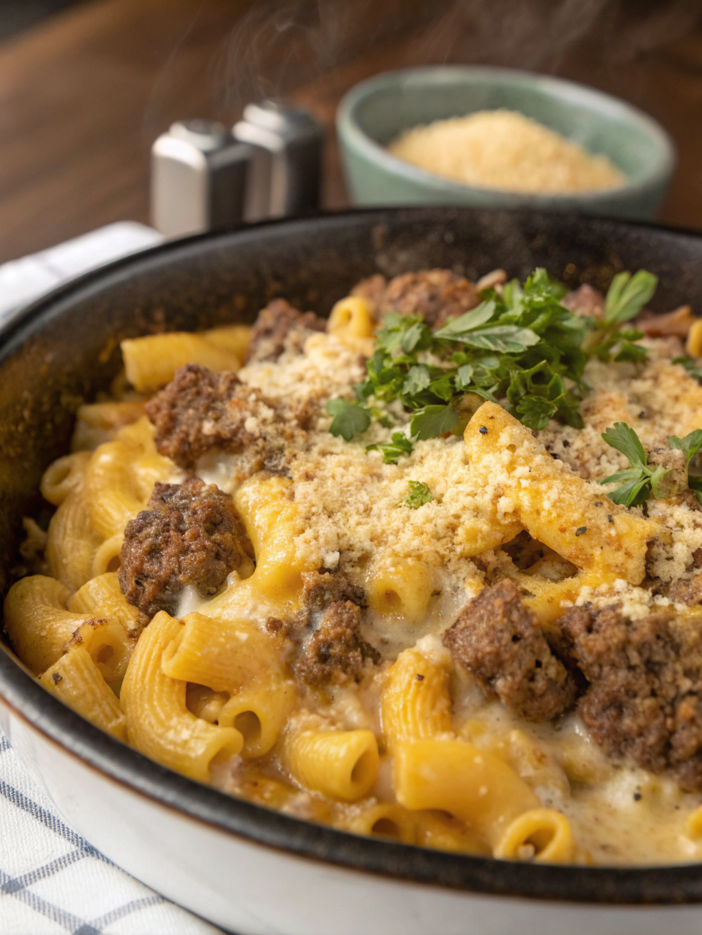 Cheese and Hamburger Macaroni