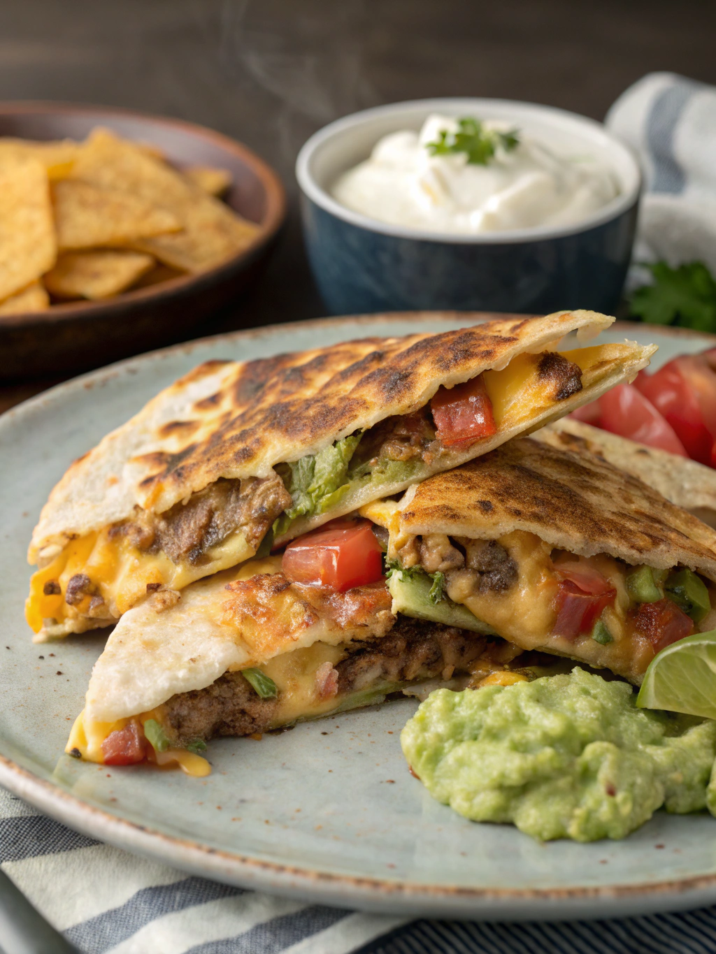 Cheeseburger Quesadilla
