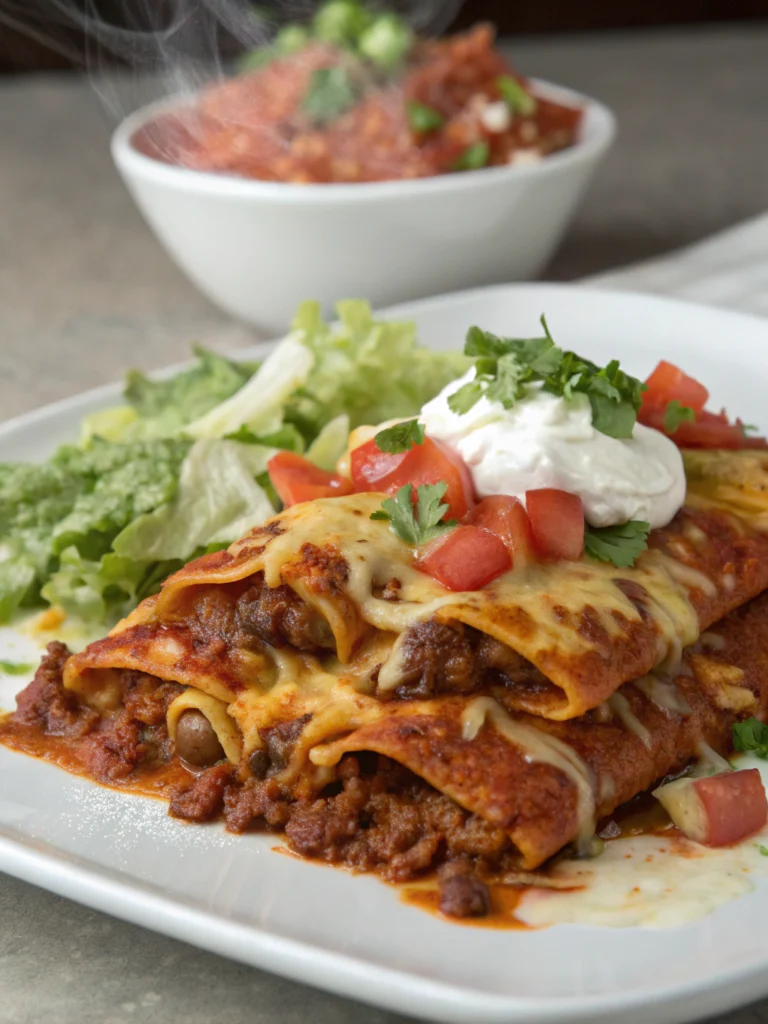 Easy Beef Enchiladas