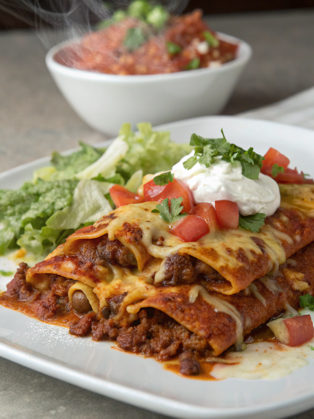 Easy Beef Enchiladas