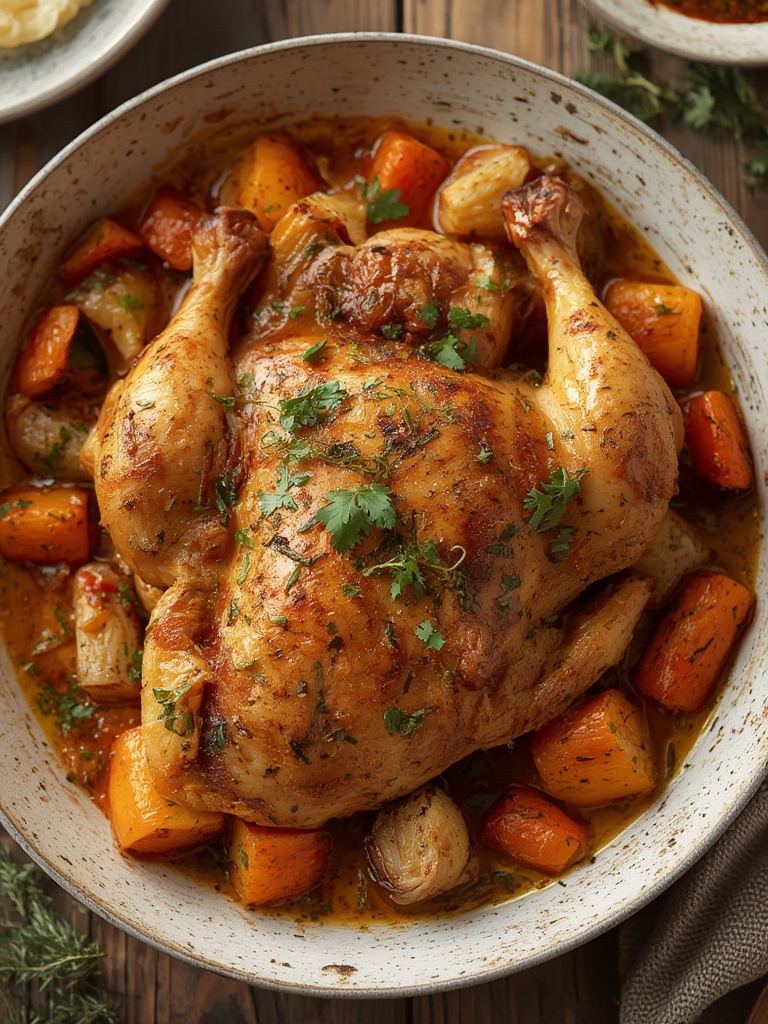 Roast Chicken Vegetables